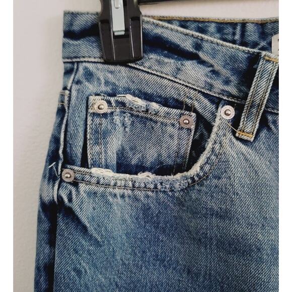 Zara Men's Straight Leg Distressed Button Fly Denim Jeans 30 x 30 - Picture 11 of 12